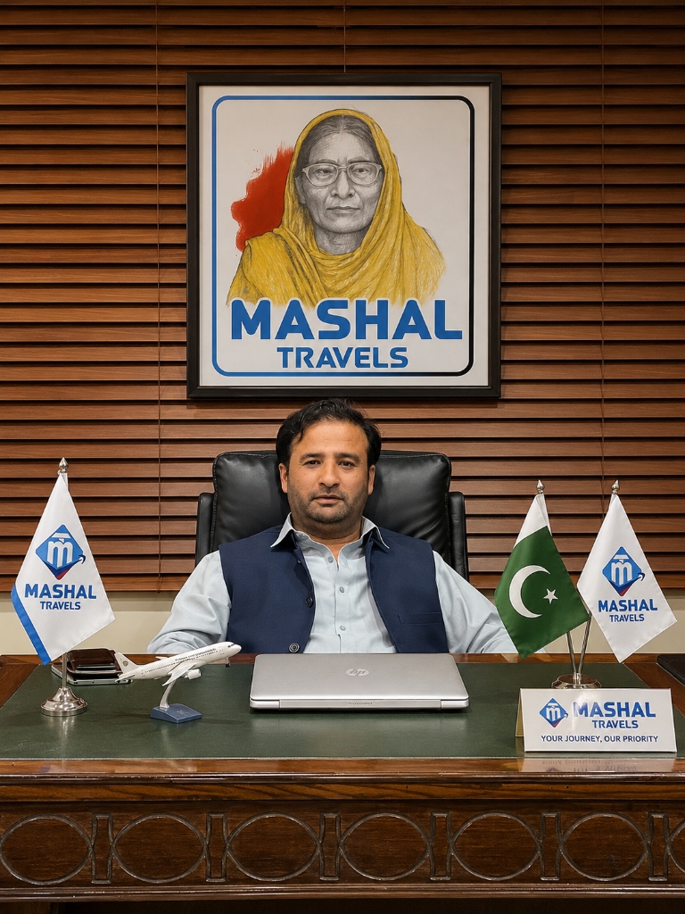 Mashal Travels CEO at Office Islamabad